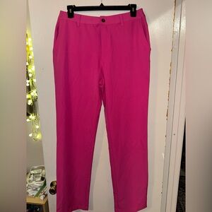 Men’s golf pants, bright pink, Chase 54 brand